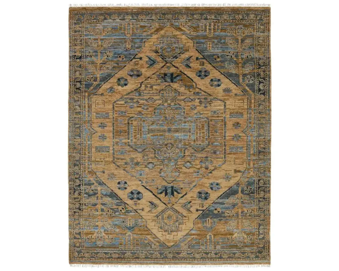 Jinsen JIN06 Brown/Blue Rug