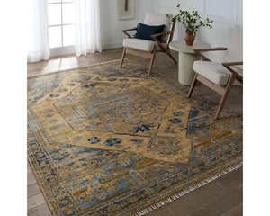 Jinsen JIN06 Brown/Blue Rug