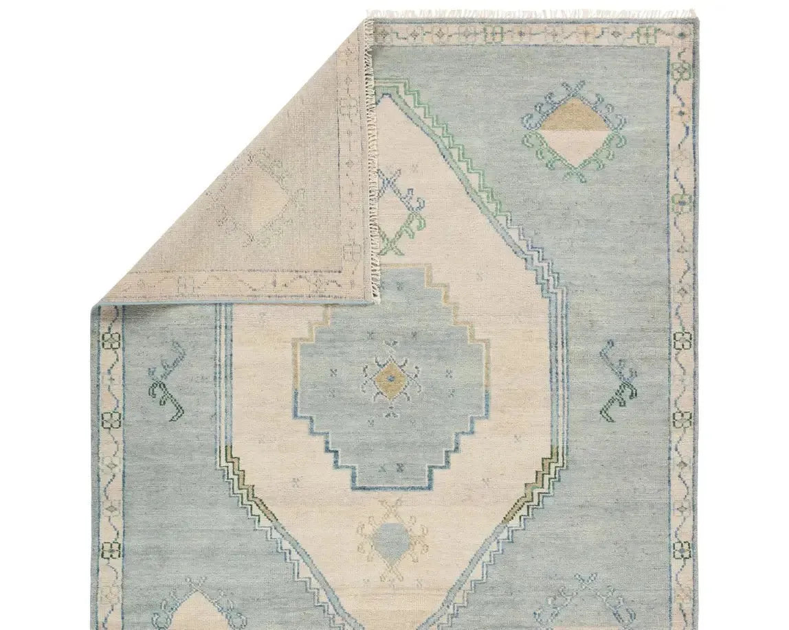 Jinsen JIN07 Blue/Cream Rug