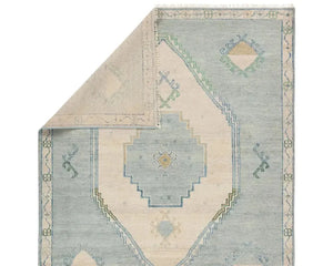 Jinsen JIN07 Blue/Cream Rug