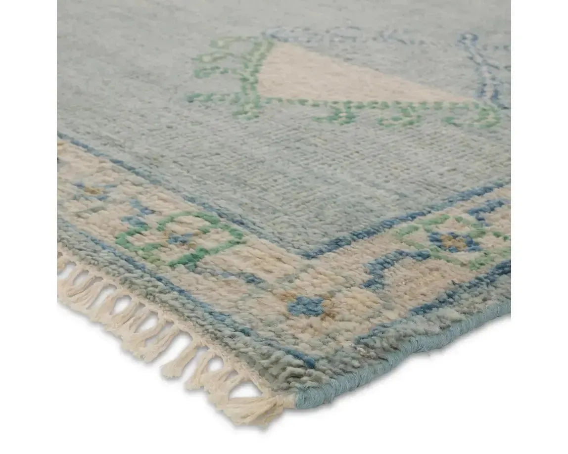 Jinsen JIN07 Blue/Cream Rug