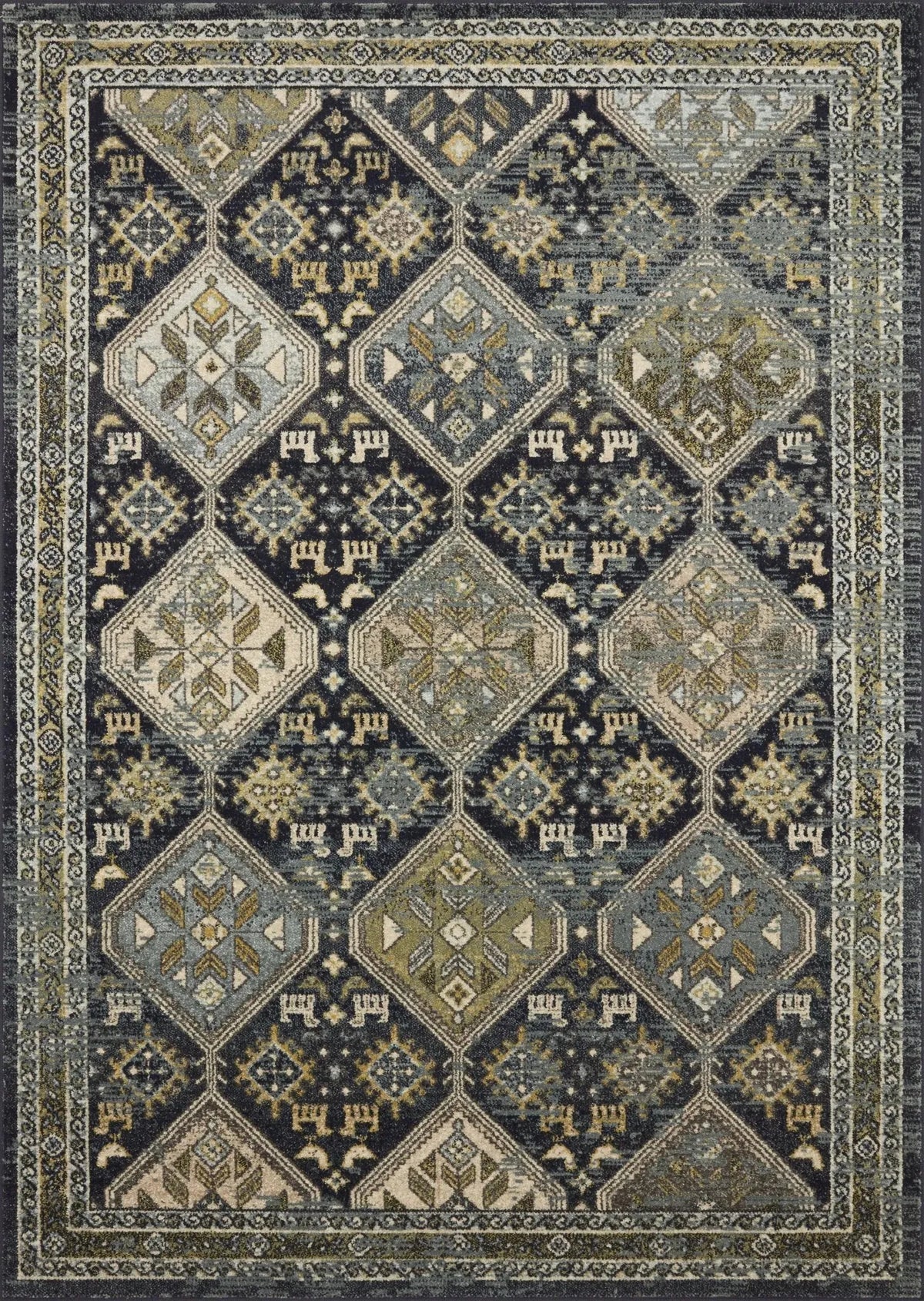 Jocelyn Joc-02 Navy/Blue Rug