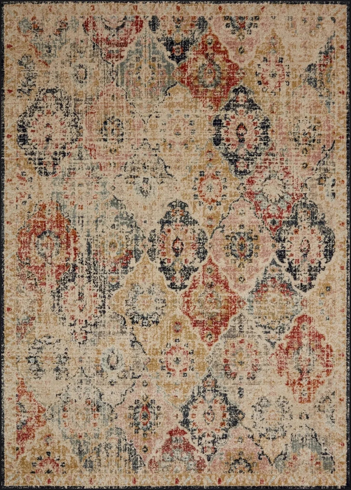 Jocelyn Joc-07 Khaki/Multi Rug
