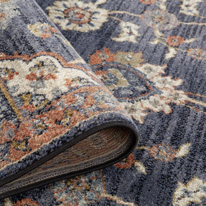 Jordan JOR-2 Navy Blue Rug