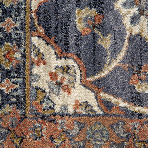 Jordan JOR-2 Navy Blue Rug
