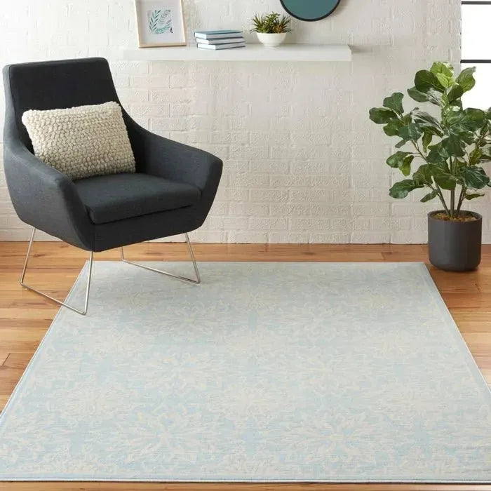 Jubilant JUB06 Ivory/Light Blue Rug