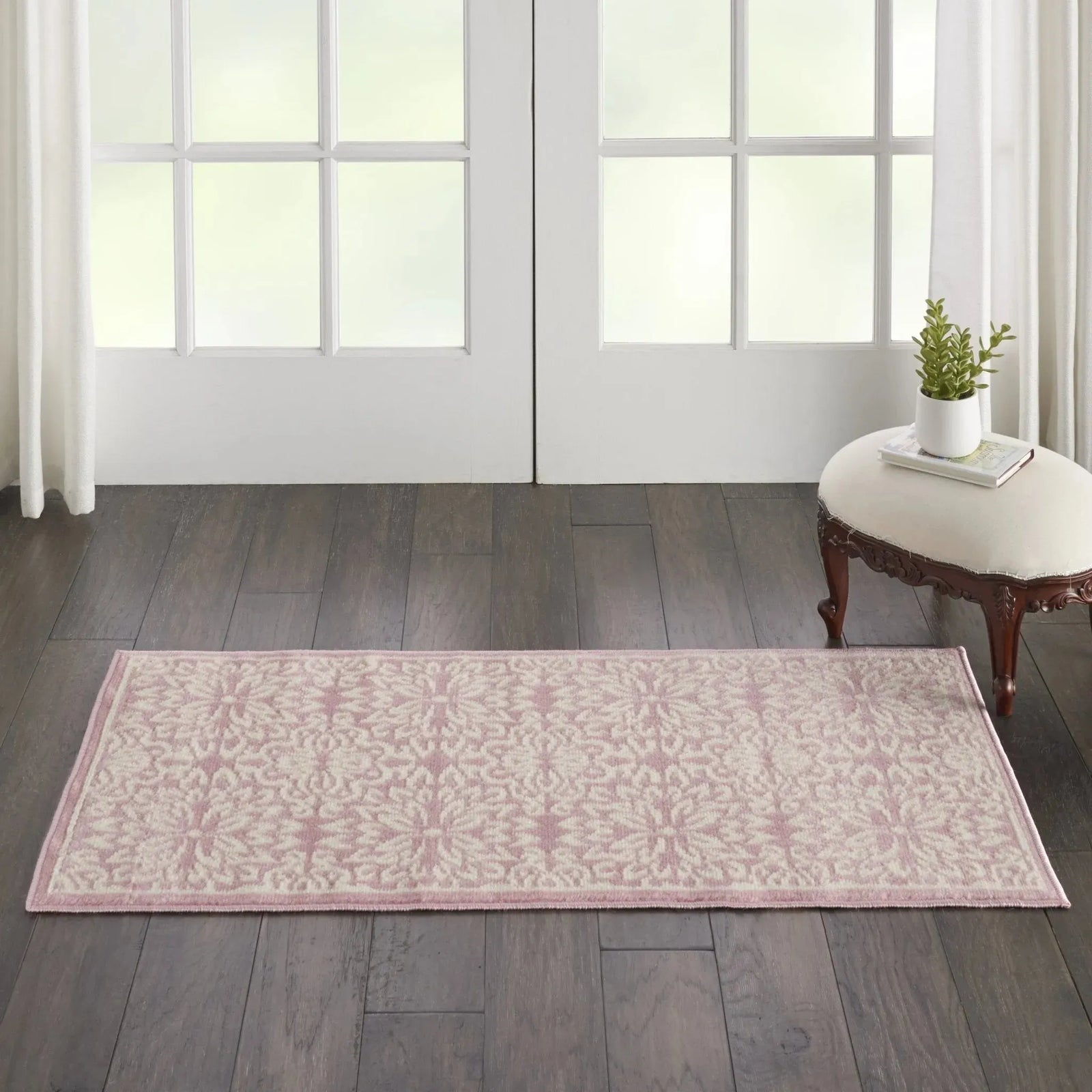 Jubilant JUB06 Ivory/Pink Rug