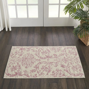 Jubilant JUB09 Ivory/Pink Rug