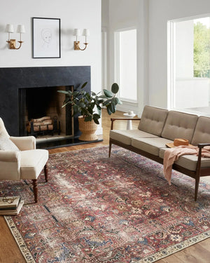 Jules By Chris Loves Julia Jul-01 Merlot/Multi Rug