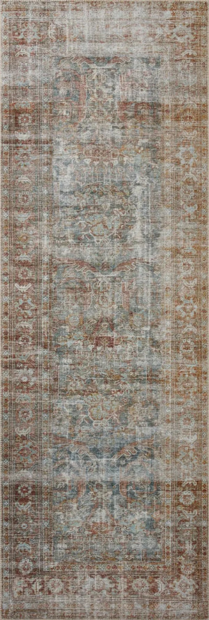 Jules By Chris Loves Julia Jul-05 Lagoon/Brick Rug