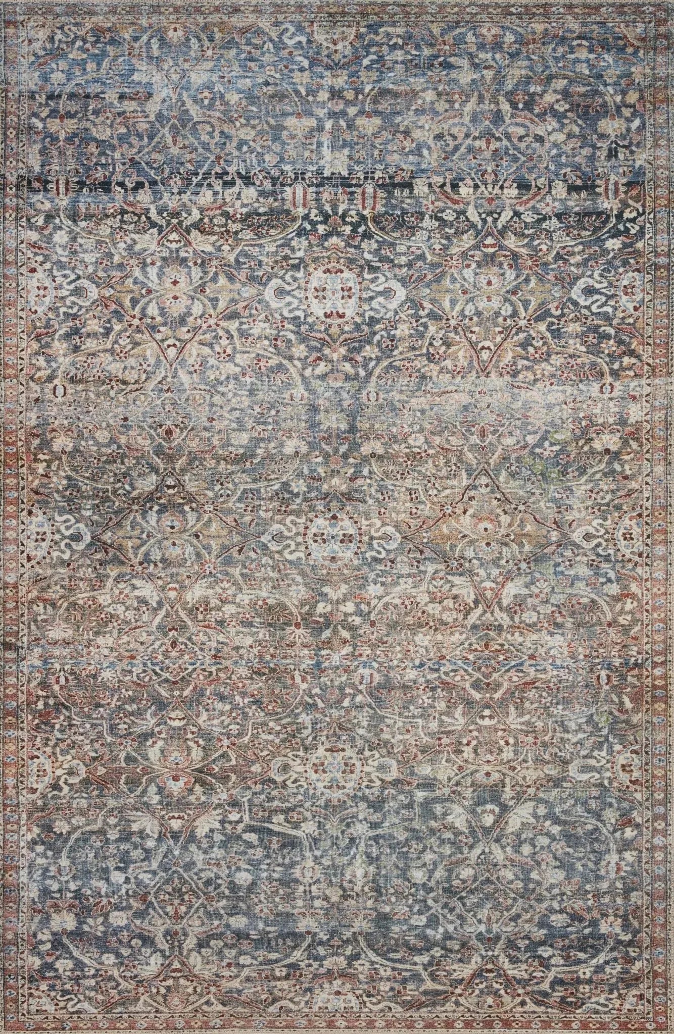 Jules By Chris Loves Julia Jul-06 Denim/Spice Rug