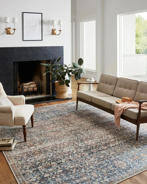 Jules By Chris Loves Julia Jul-06 Denim/Spice Rug