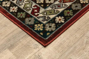 Juliette 2R Red/Multi Rug