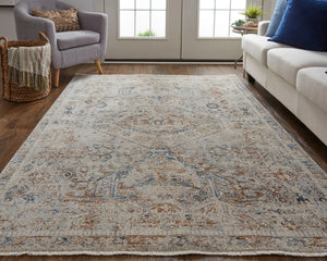 Kaia KAI39GJF Tan/Orange Rug