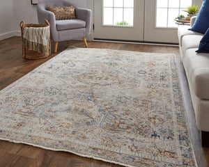 Kaia KAI39GJF Tan/Orange Rug