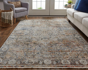 Kaia KAI39GMF Tan/Orange Rug