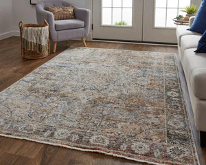 Kaia KAI39GMF Tan/Orange Rug