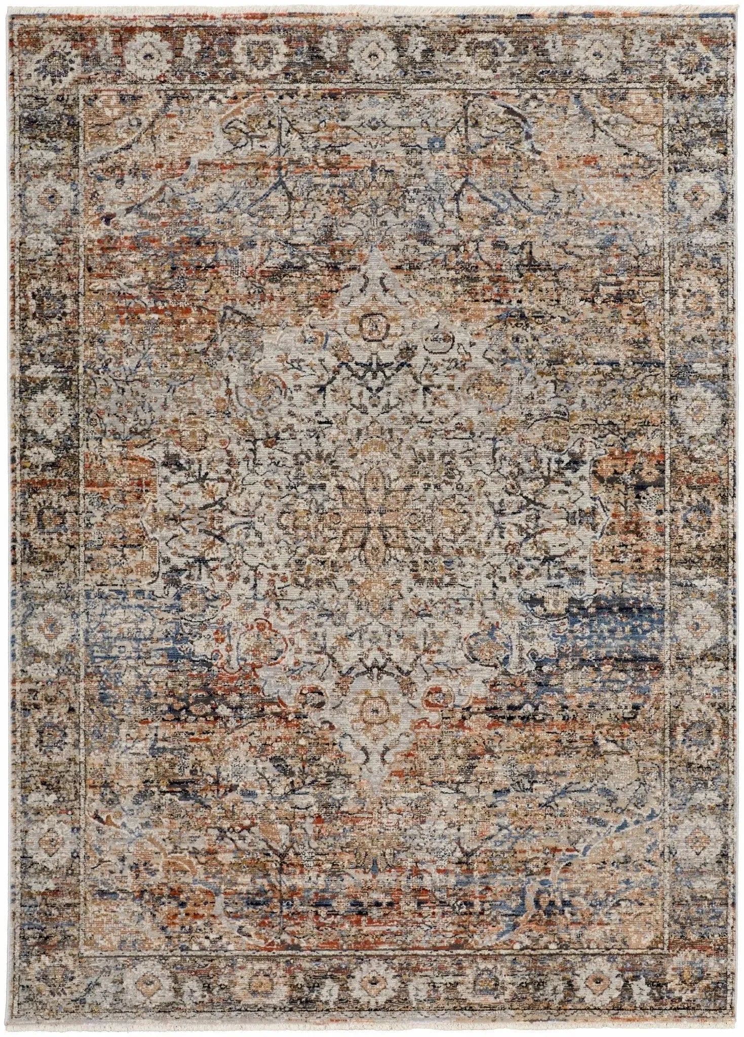 Kaia KAI39GMF Tan/Orange Rug