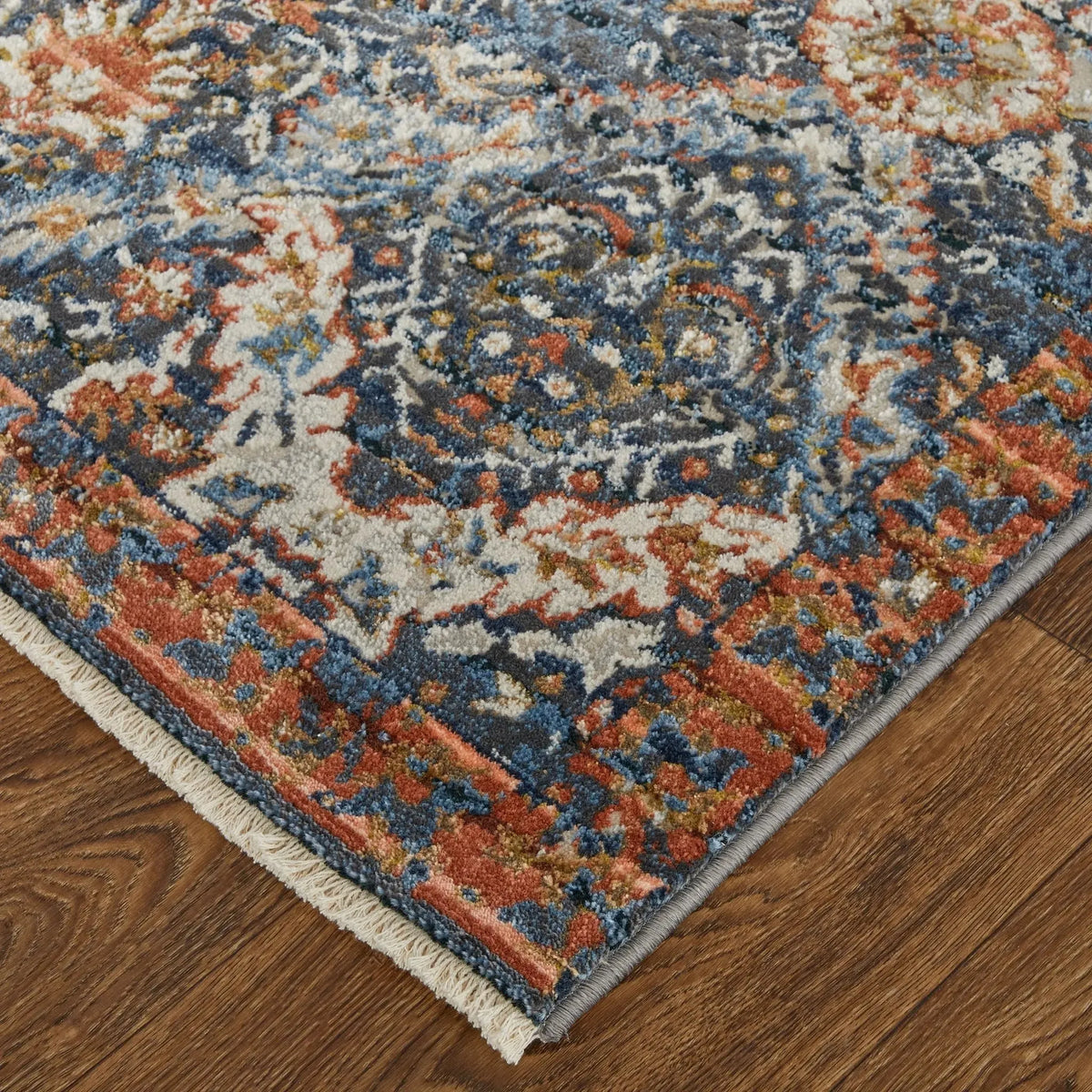 Kaia KAI39HRF Blue/Orange Rug