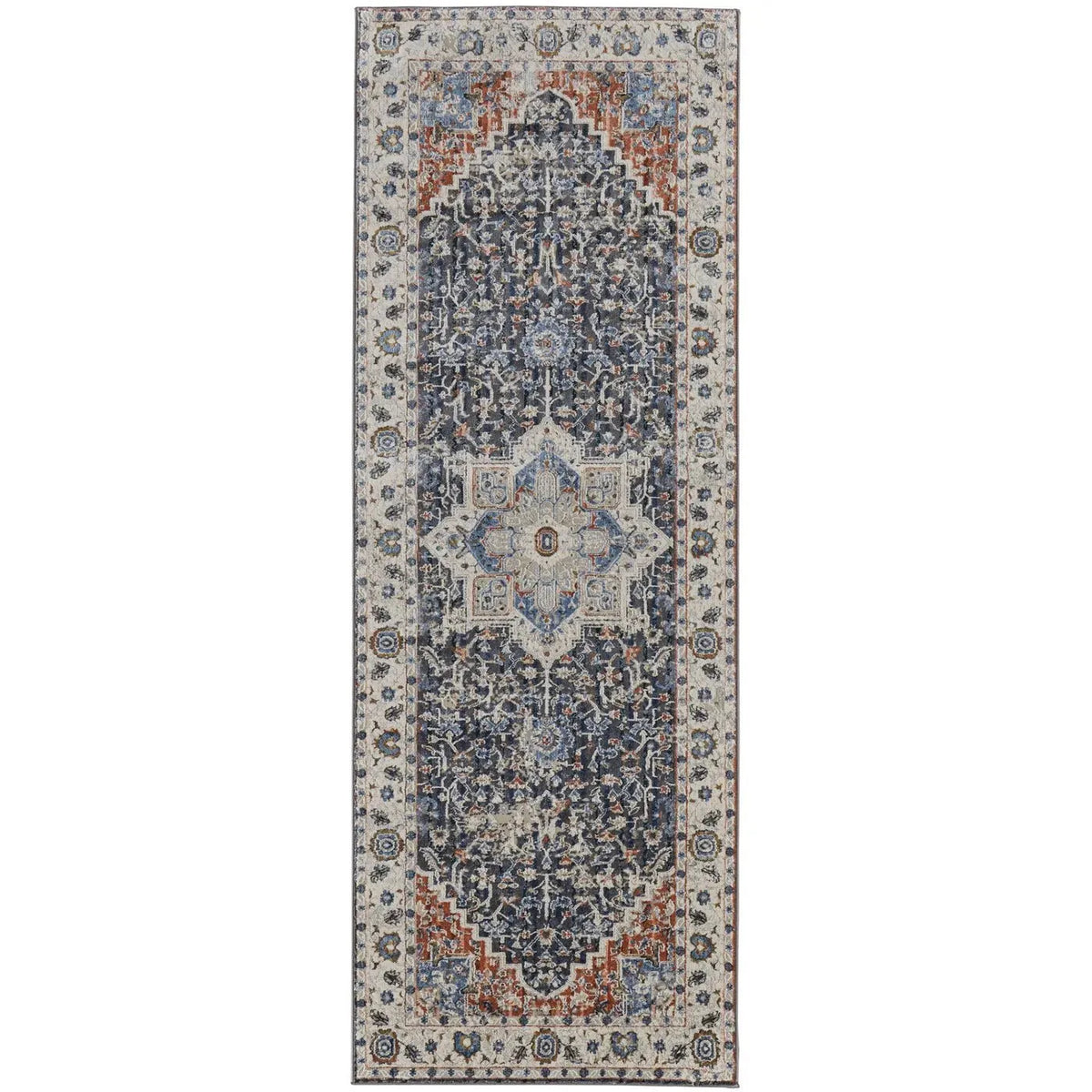 Kaia KAI39HTF Blue/Red Rug