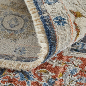 Kaia KAI39HTF Ivory/Blue Rug