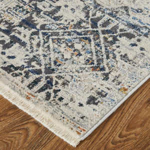 Kaia KAI39HUF Ivory/Grey Rug