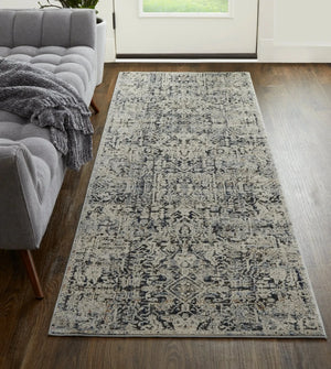 Kaia KAI39HUF Ivory/Grey Rug