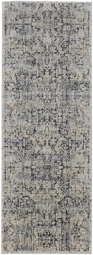 Kaia KAI39HUF Ivory/Grey Rug