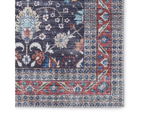 Kalesi KLS02 Blue/Red Rug