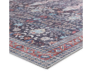 Kalesi KLS02 Blue/Red Rug