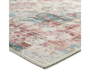 Kalesi KLS10 Red/Green Rug