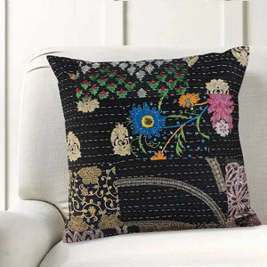 Kantha 07420BLK Black Pillow