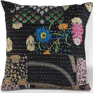 Kantha 07420BLK Black Pillow
