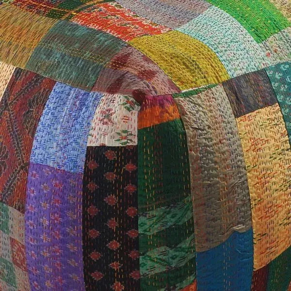 Kantha 99724MLT Multi Pouf