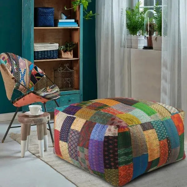 Kantha 99724MLT Multi Pouf