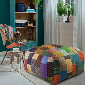 Kantha 99724MLT Multi Pouf