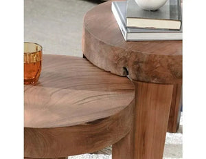 Kariba 15" Round Accent Table Natural