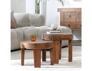Kariba 15" Round Accent Table Natural