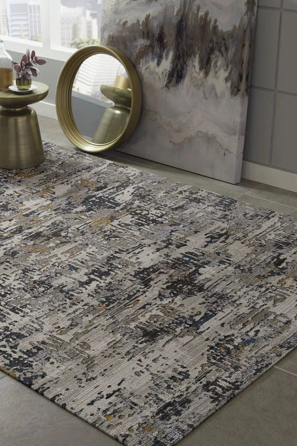 Karina 8252 Grey Landscape Rug