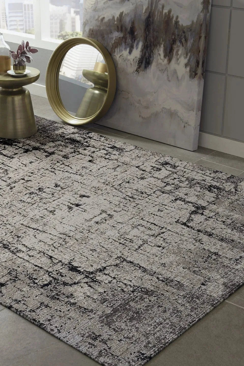 Karina 8253 Ivory/Grey Palette Rug