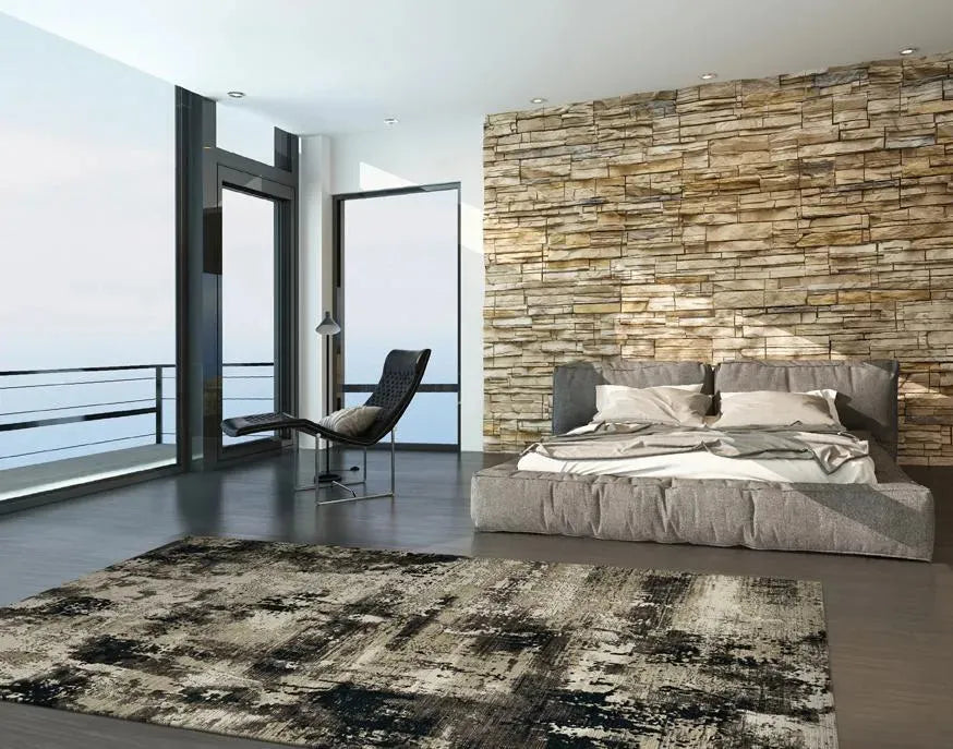 Karina 8256 Moda Ivory/Charcoal Rugs