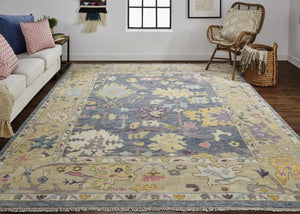 Karina 9096791F Gold/Blue Rug