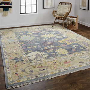 Karina 9096791F Gold/Blue Rug