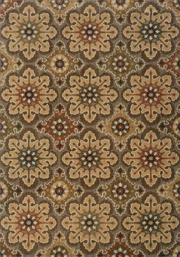 Kasbah 3808C Grey/ Gold Rug