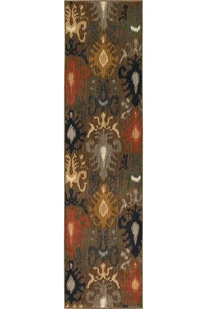 Kasbah 3830D Brown Navy Rug