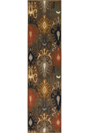 Kasbah 3830D Brown Navy Rug