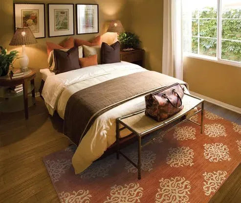 Kasbah 3835B Orange/ Beige Rug