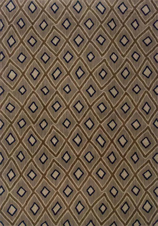 Kasbah 3943D Grey Brown Rug
