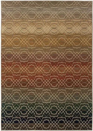 Kasbah 3945B Brown Rust Rug