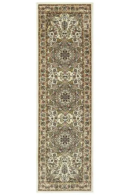 Kashan 119W Ivory/ Beige Rug